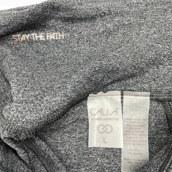 NWT CALIA by CARRIE UNDERWOOD Grey High Rise Bermuda Biker Short Womens Sz L - Picture 5 of 5